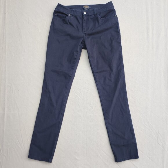 Pendleton pants women's size 10 navy blue colour casual skinny stretch - Picture 1 of 13